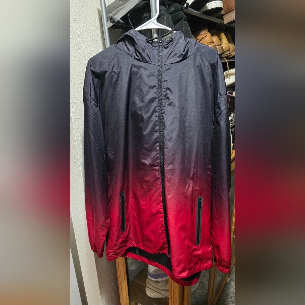 Black and Red Jacket Lightweight Design